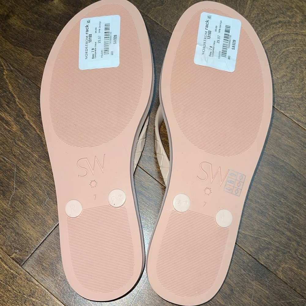 New, Stuart Weitzman flip flops - Picture 5 of 7